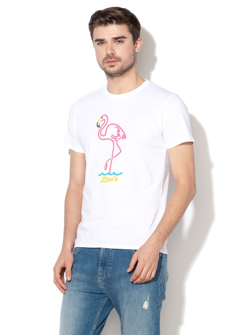 Levi's Памучна тениска с лого - Pepit.bg