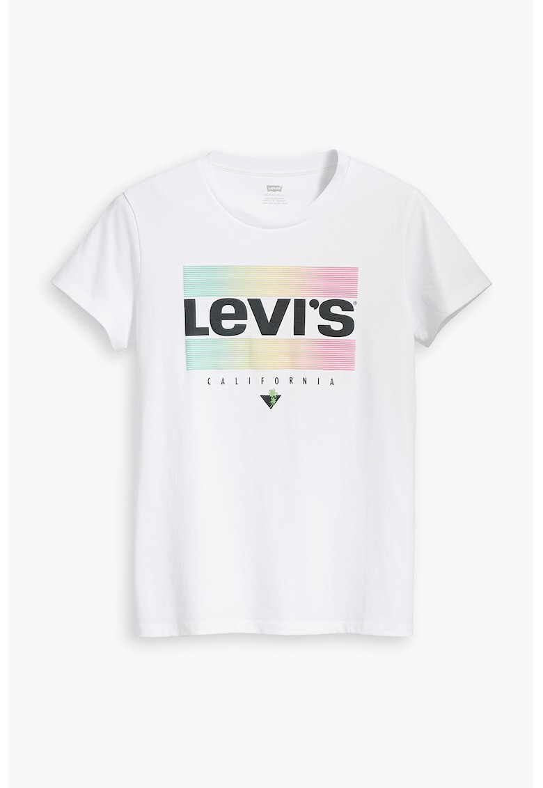 Levi's Тениска с овално деколте и лого - Pepit.bg