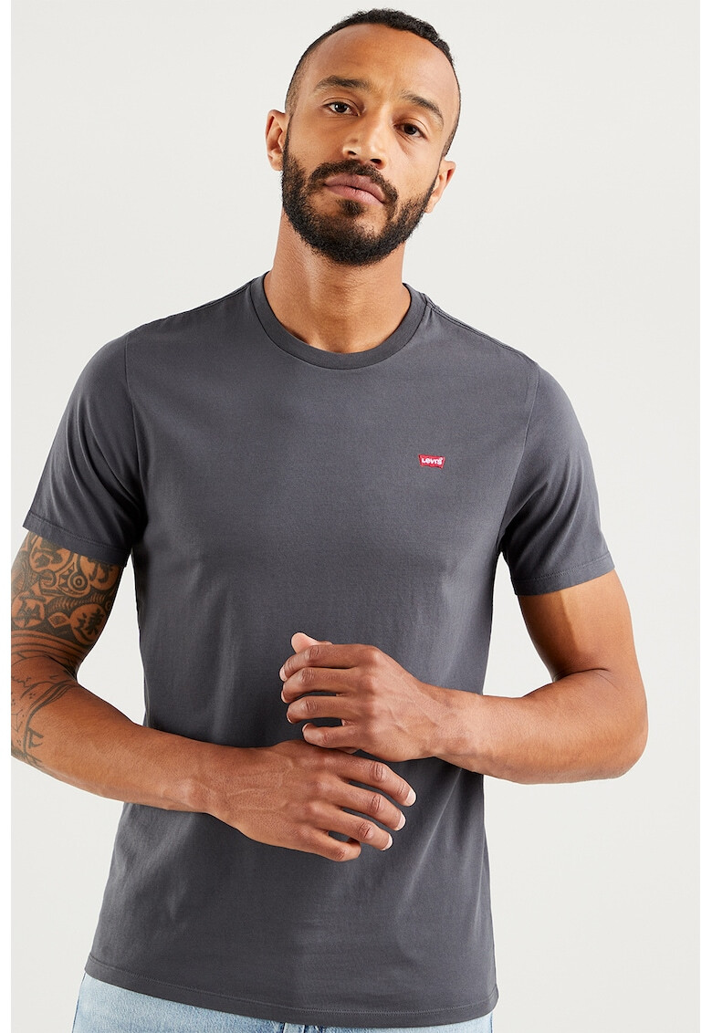 Levi's Тениска с овално деколте и бродирано лого - Pepit.bg