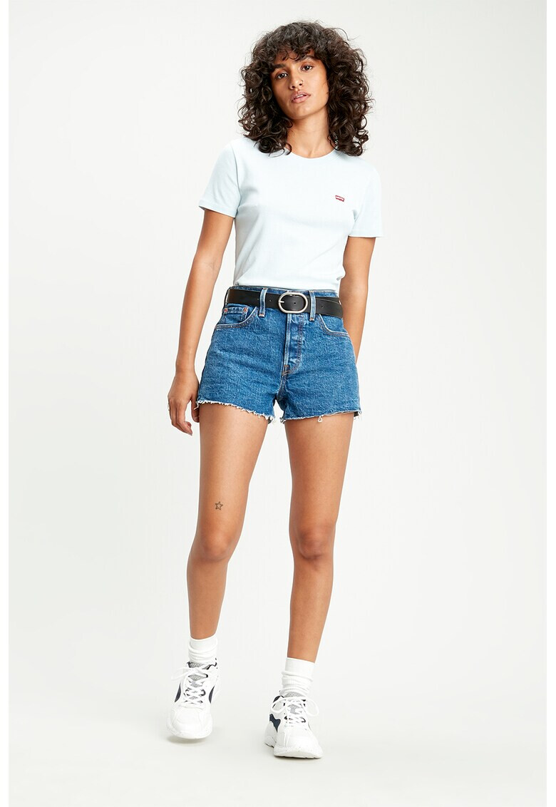 Levi's Тениска с овално деколте и бродирано лого - Pepit.bg
