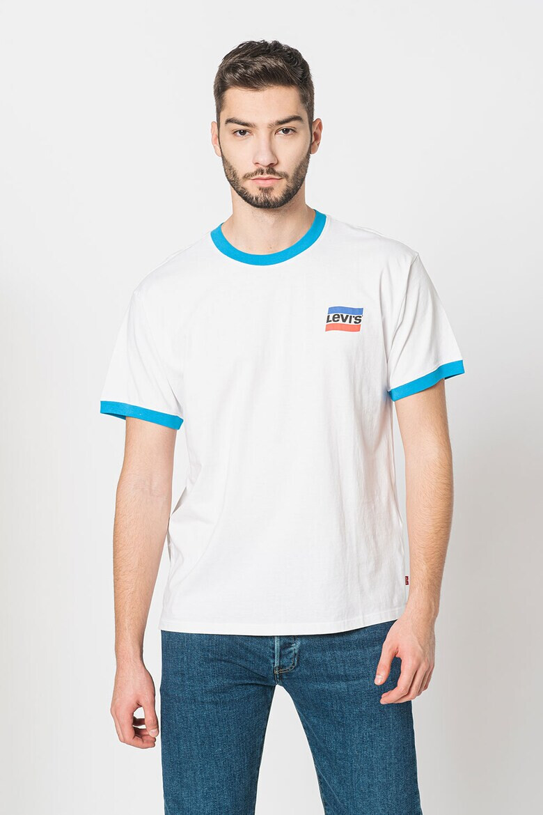 Levi's Тениска с овално деколте и лого - Pepit.bg