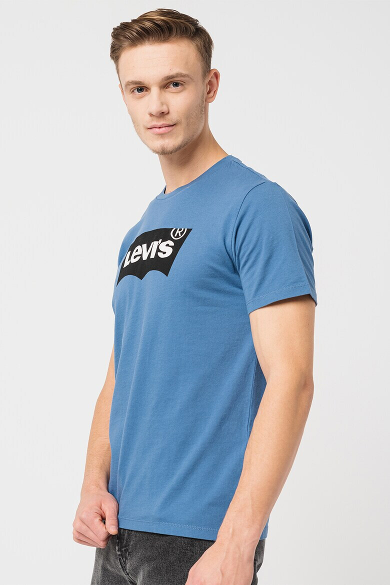 Levi's Тениска с овално деколте и лого - Pepit.bg