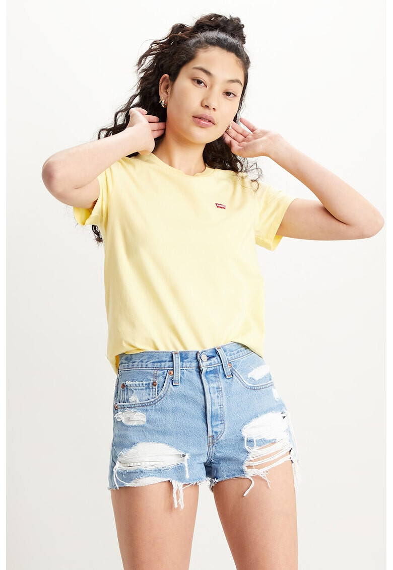 Levi's Тениска с овално деколте и лого M - Pepit.bg