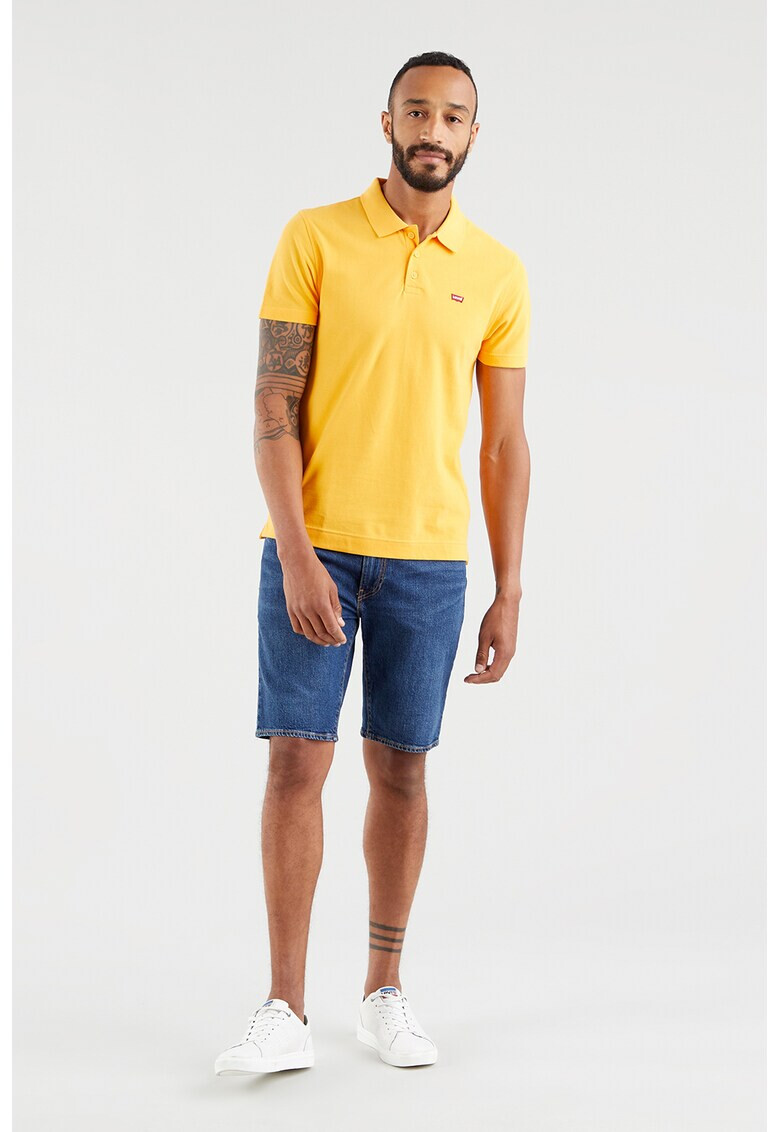 Levi's Тениска Housemark от пике с яка и лого - Pepit.bg