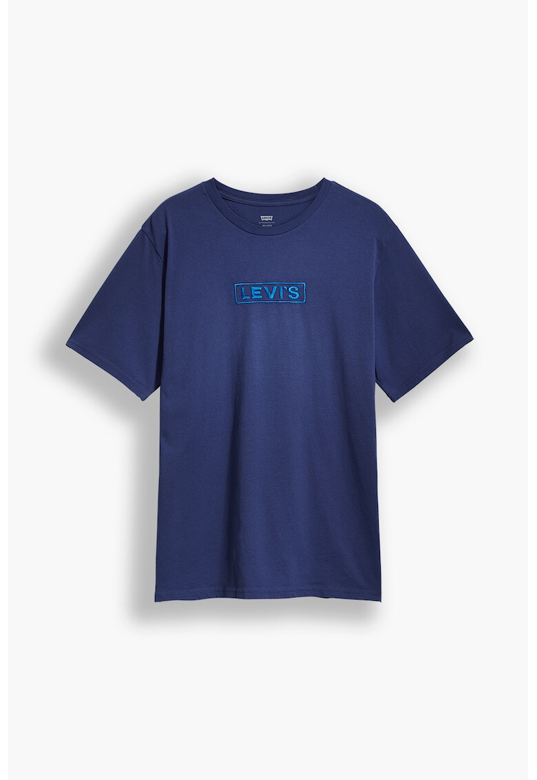 Levi's Памучна тениска с овално деколте и лого - Pepit.bg
