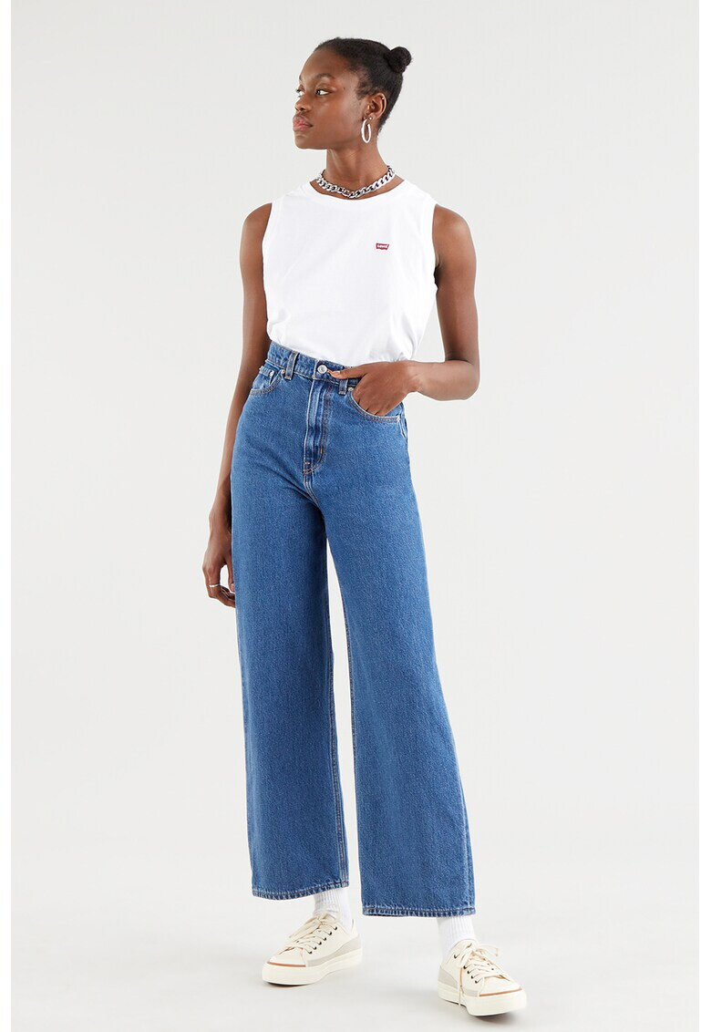 Levi's Топ с овално деколте и лого - Pepit.bg