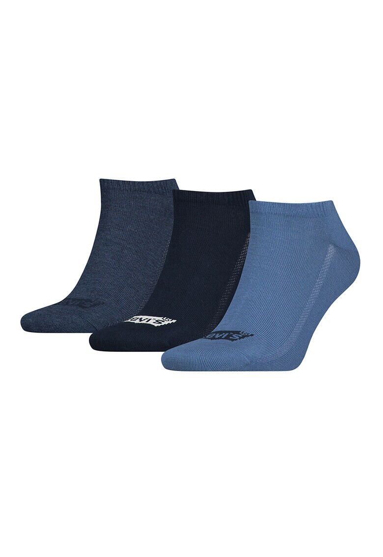 Levi's Унисекс къси чорапи с лого - 3 чифта - Pepit.bg