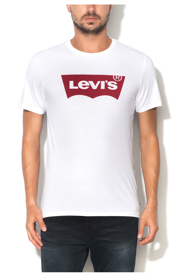 Levis Бяла тениска с червено лого - Pepit.bg