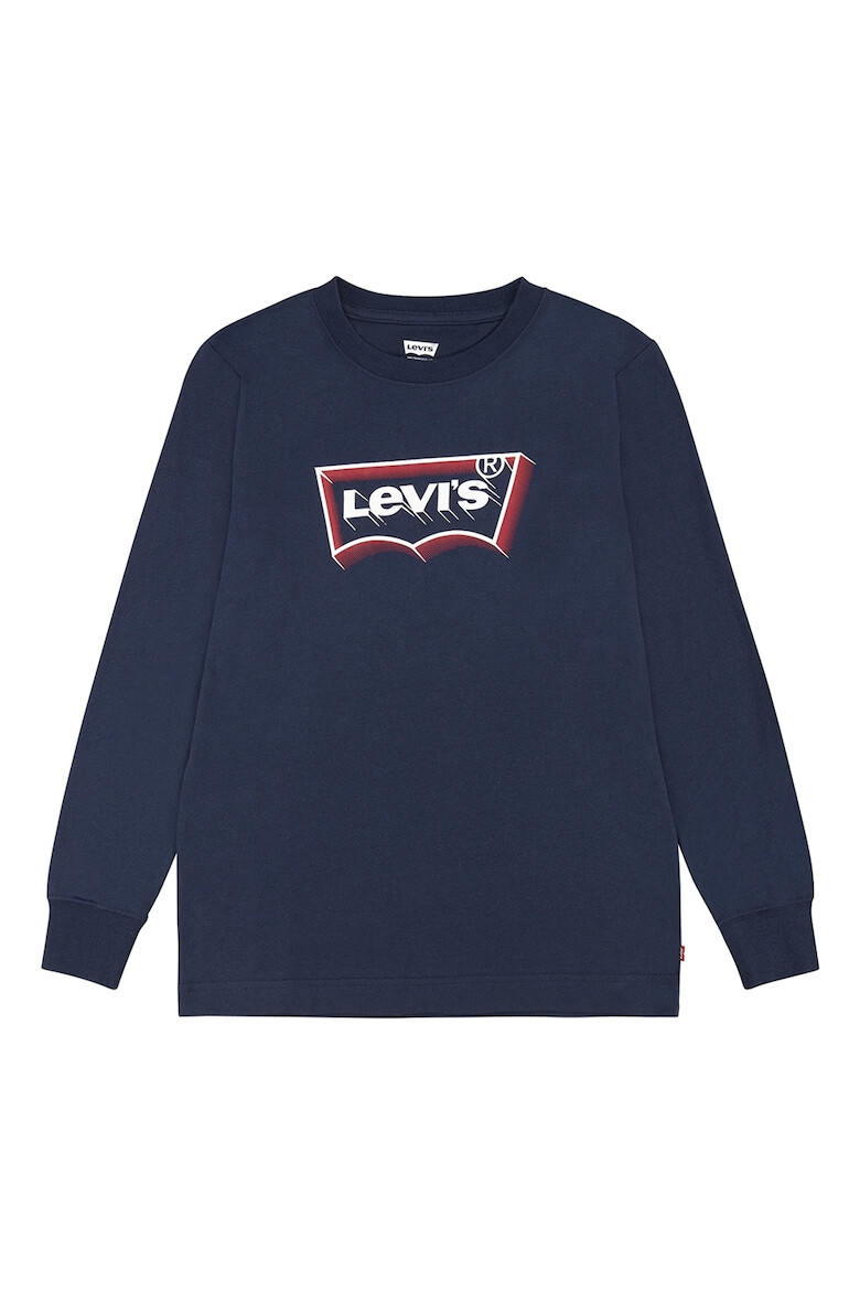 Levi's Блуза с лого и овално деколте - Pepit.bg