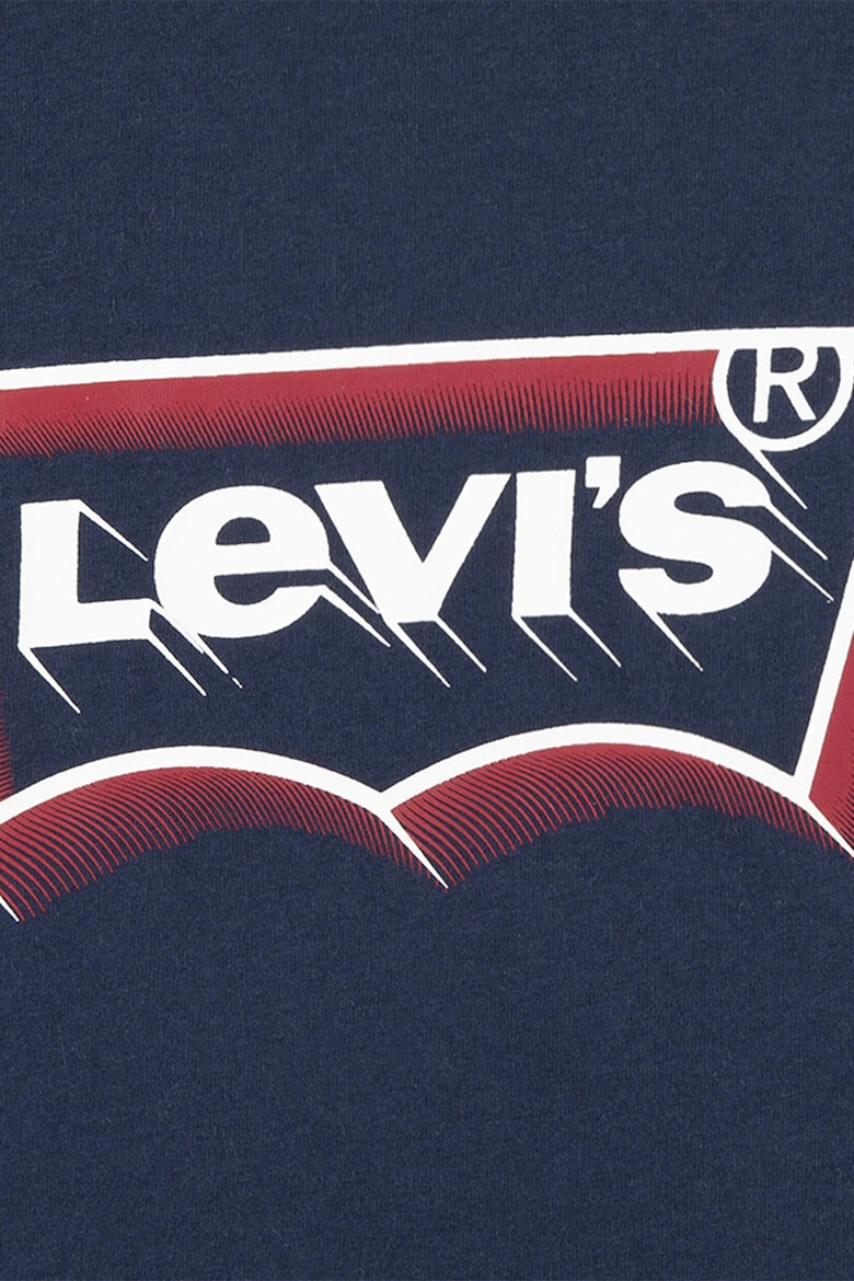 Levi's Блуза с лого и овално деколте - Pepit.bg