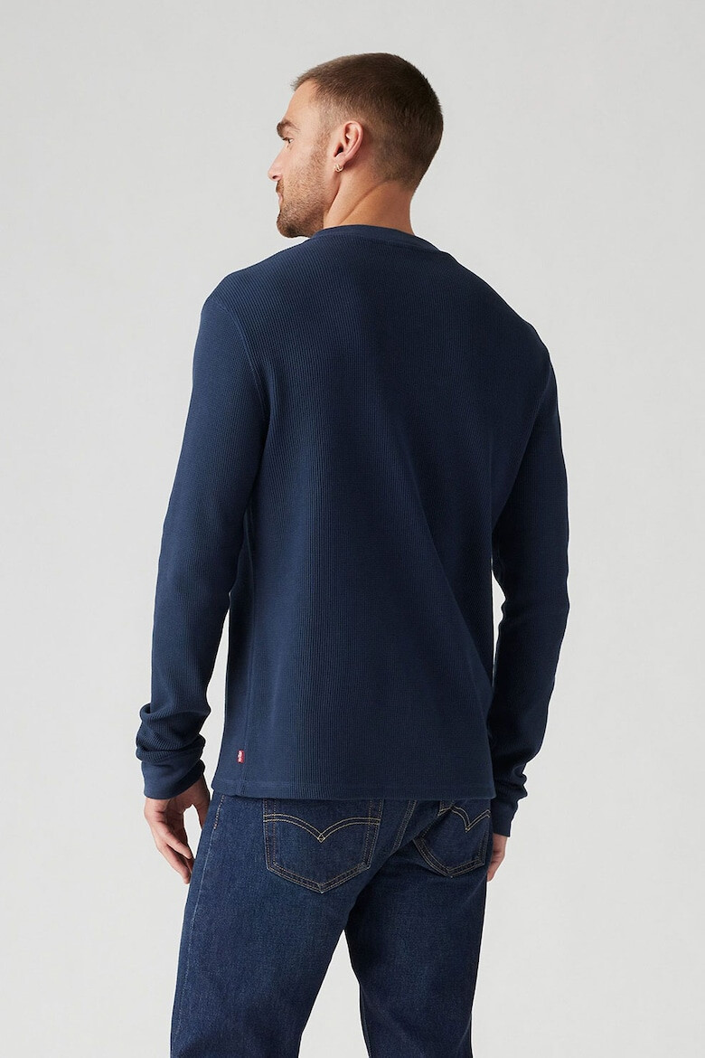 Levis Блуза с памук и цепка с копчета Henley - Pepit.bg