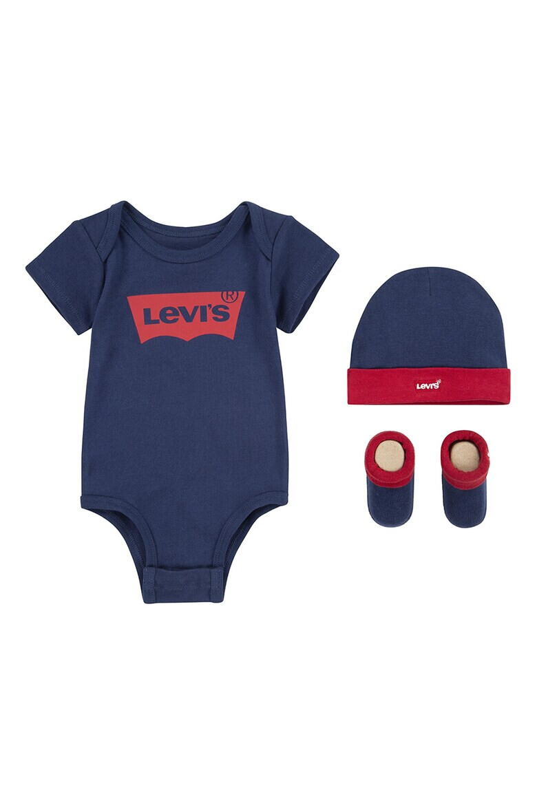 Levis Боди с къси ръкави - шапка и буйки - Pepit.bg