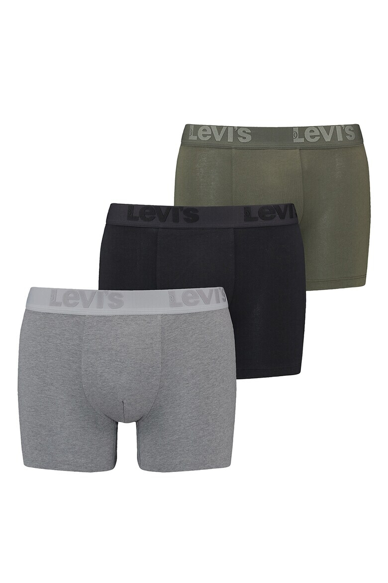Levi's Боксерки с лого на талията - 3 чифта - Pepit.bg
