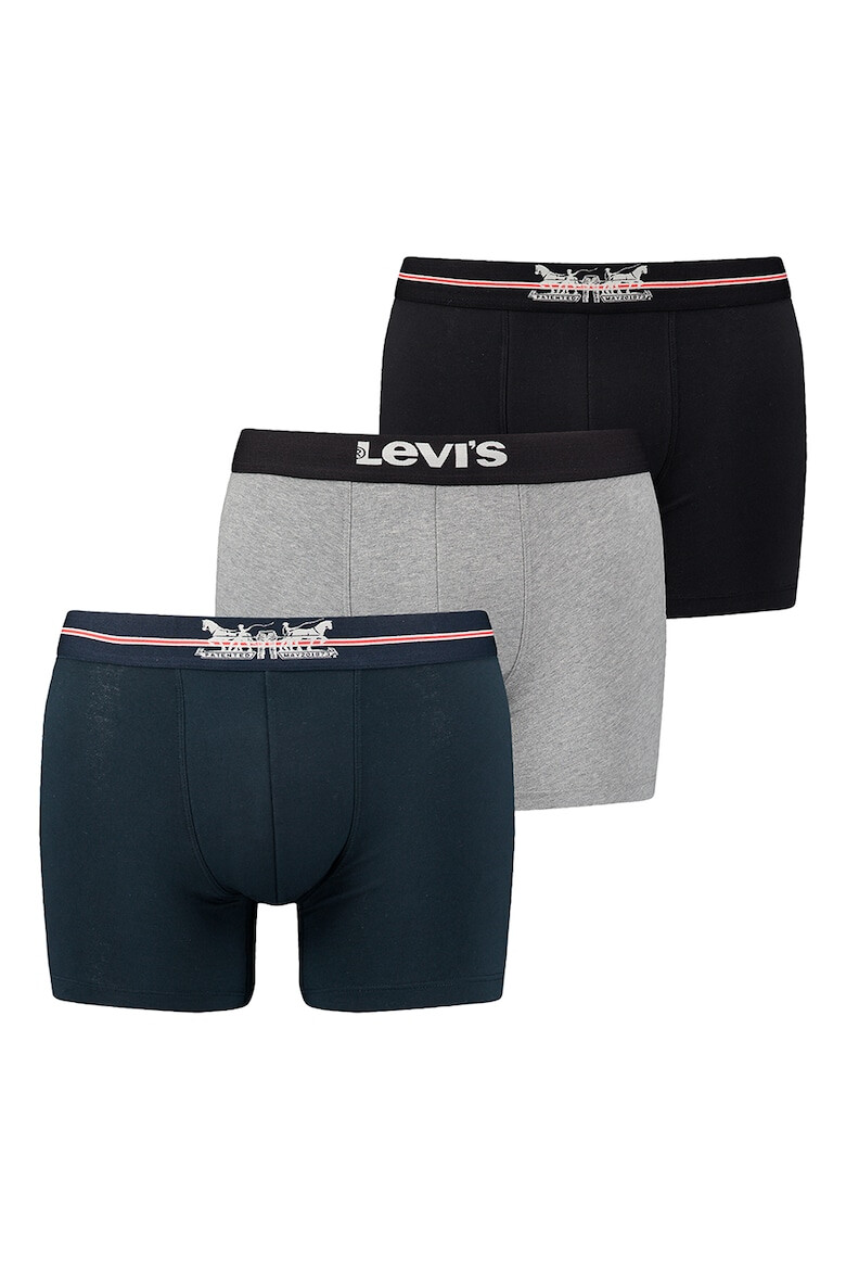 Levis Боксерки с лого на талията - 3 чифта - Pepit.bg