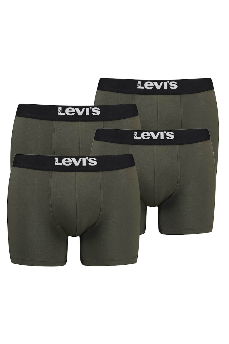 Levis Боксерки с лого на талията - 4 чифта - Каки - Pepit.bg