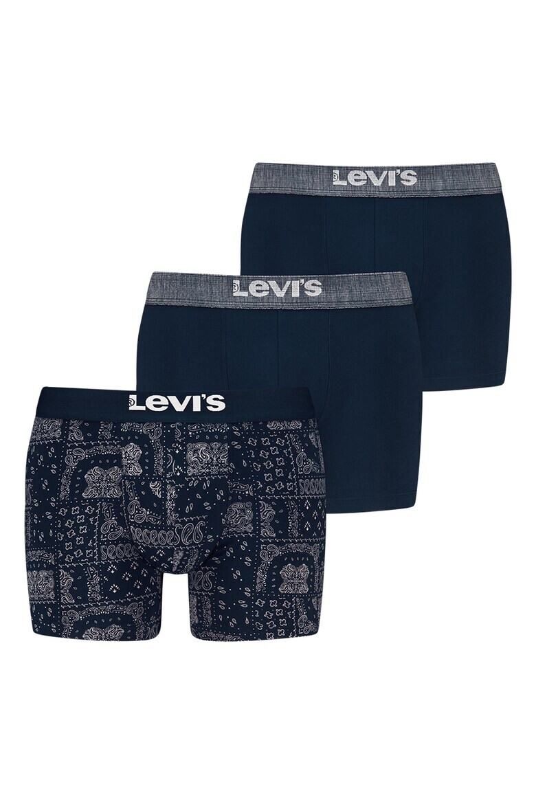 Levis Боксерки с памук и лого - 3 чифта - Pepit.bg