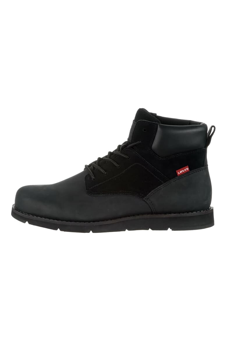 Levis Боти Jax от кожа и велур - Избеляло черно - Pepit.bg