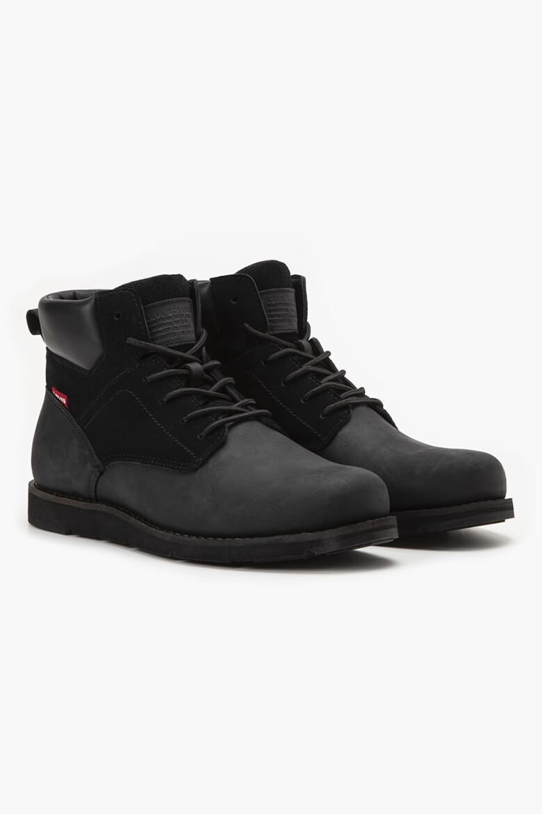 Levis Боти Jax от кожа и велур - Избеляло черно - Pepit.bg