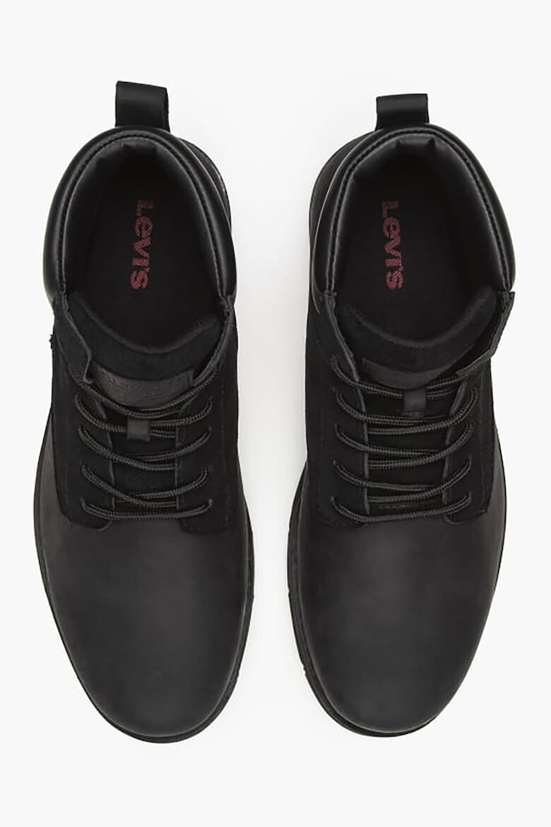 Levis Боти Jax от кожа и велур - Избеляло черно - Pepit.bg