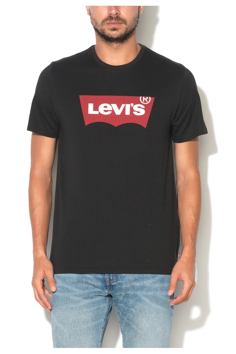 Levis Черна тениска с лого - Pepit.bg
