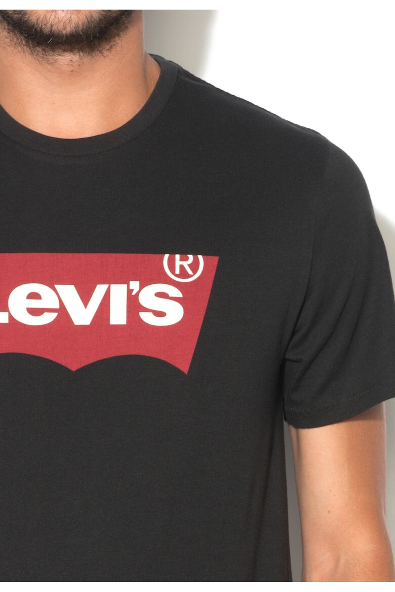 Levis Черна тениска с лого - Pepit.bg