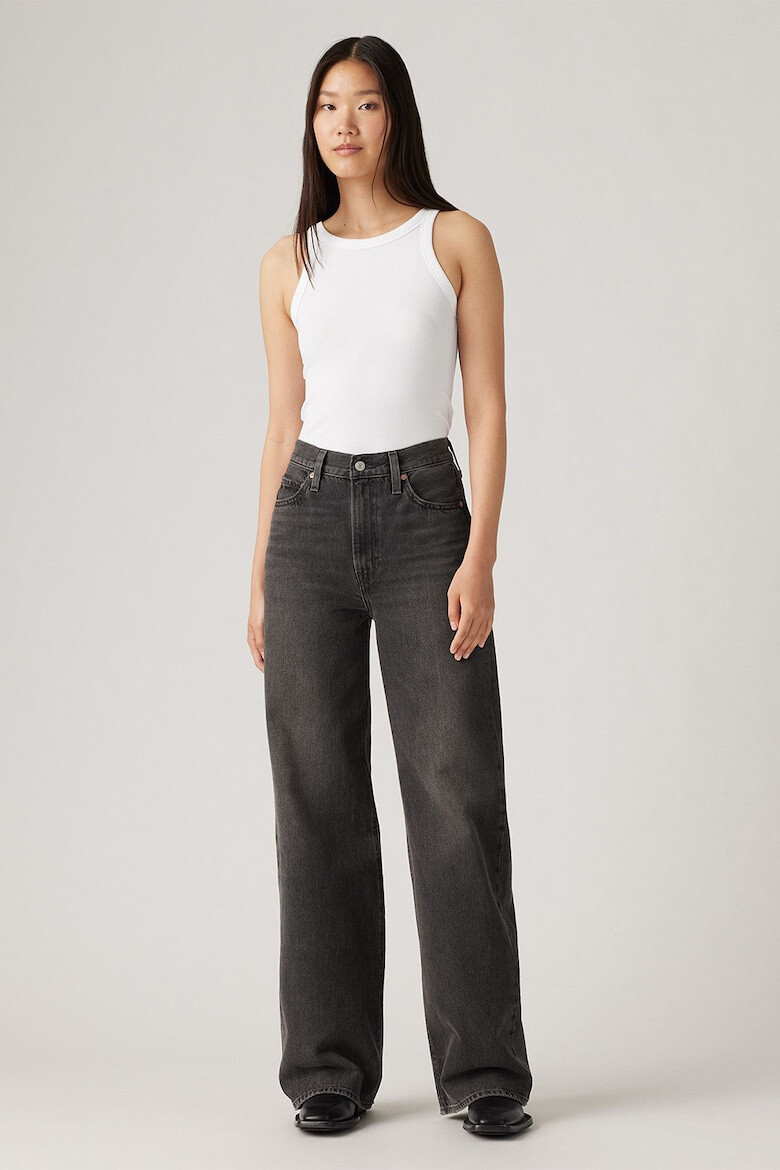 Levis Дънки Ribcage с широк крачол - Антрацитно сиво - Pepit.bg