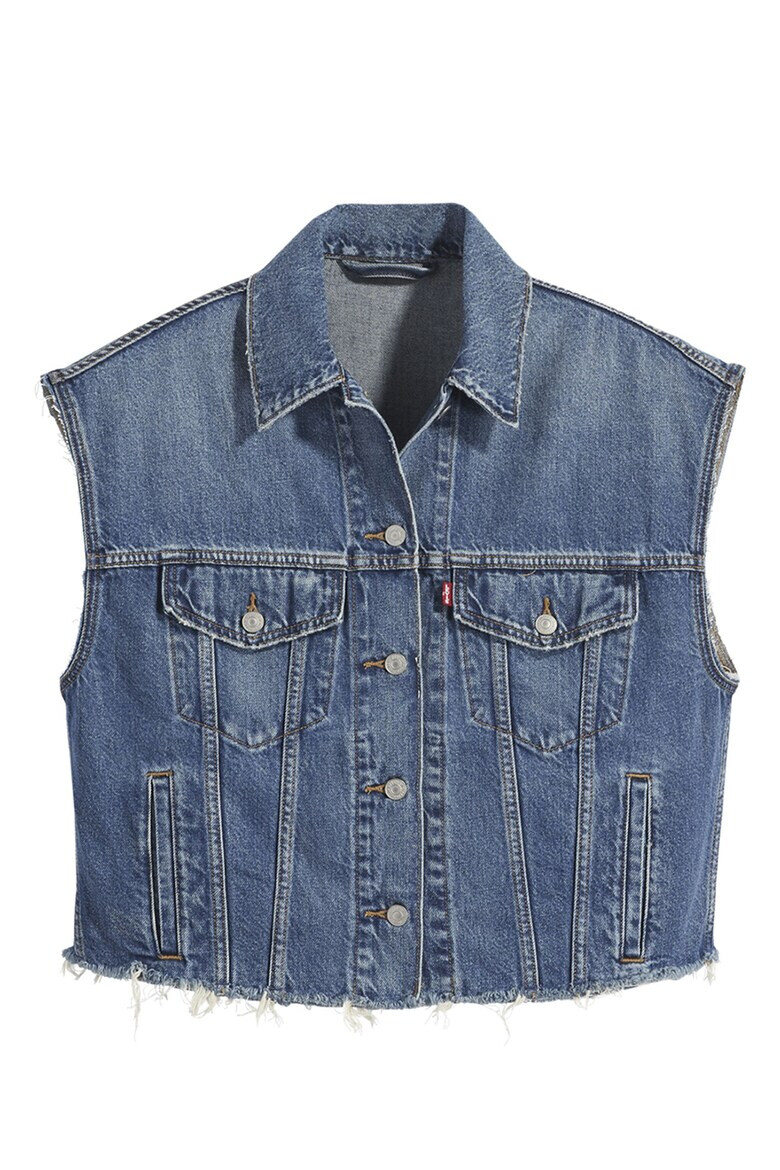 Levi's Дънков елек с незавършени краища - Pepit.bg