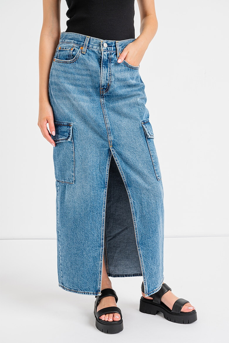 Levis Дънкова пола с шлиц отпред - Pepit.bg