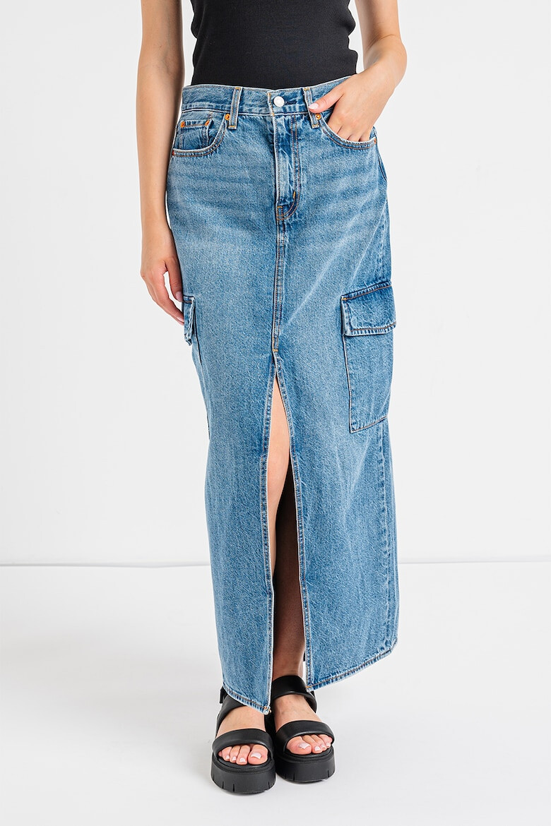 Levis Дънкова пола с шлиц отпред - Pepit.bg
