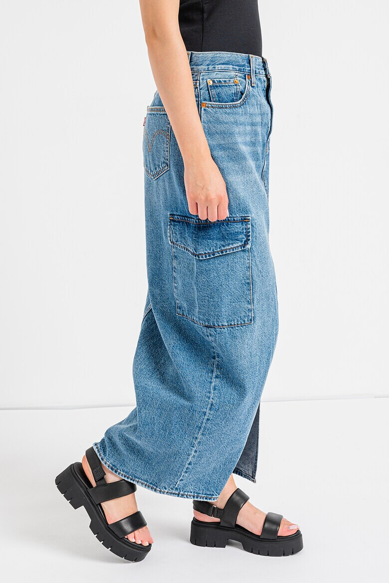 Levis Дънкова пола с шлиц отпред - Pepit.bg