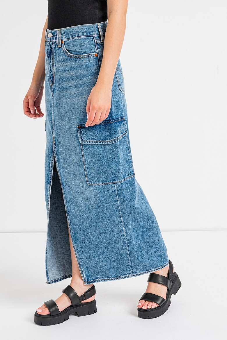 Levis Дънкова пола с шлиц отпред - Pepit.bg