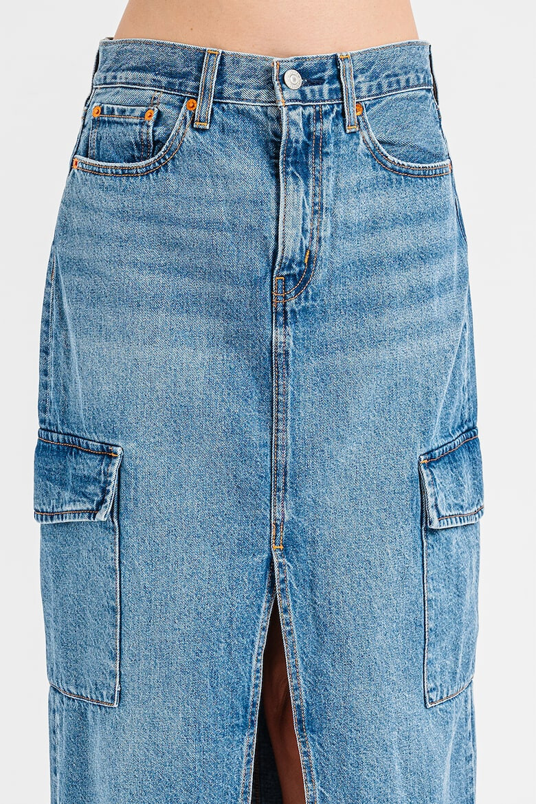 Levis Дънкова пола с шлиц отпред - Pepit.bg