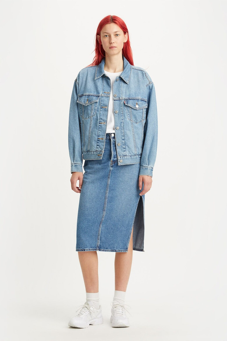 Levis Дънкова пола с цепка встрани - Pepit.bg