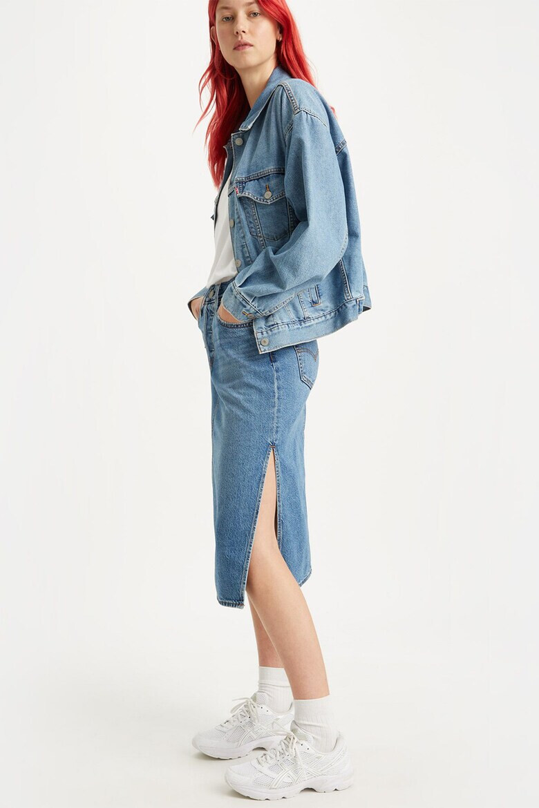 Levis Дънкова пола с цепка встрани - Pepit.bg