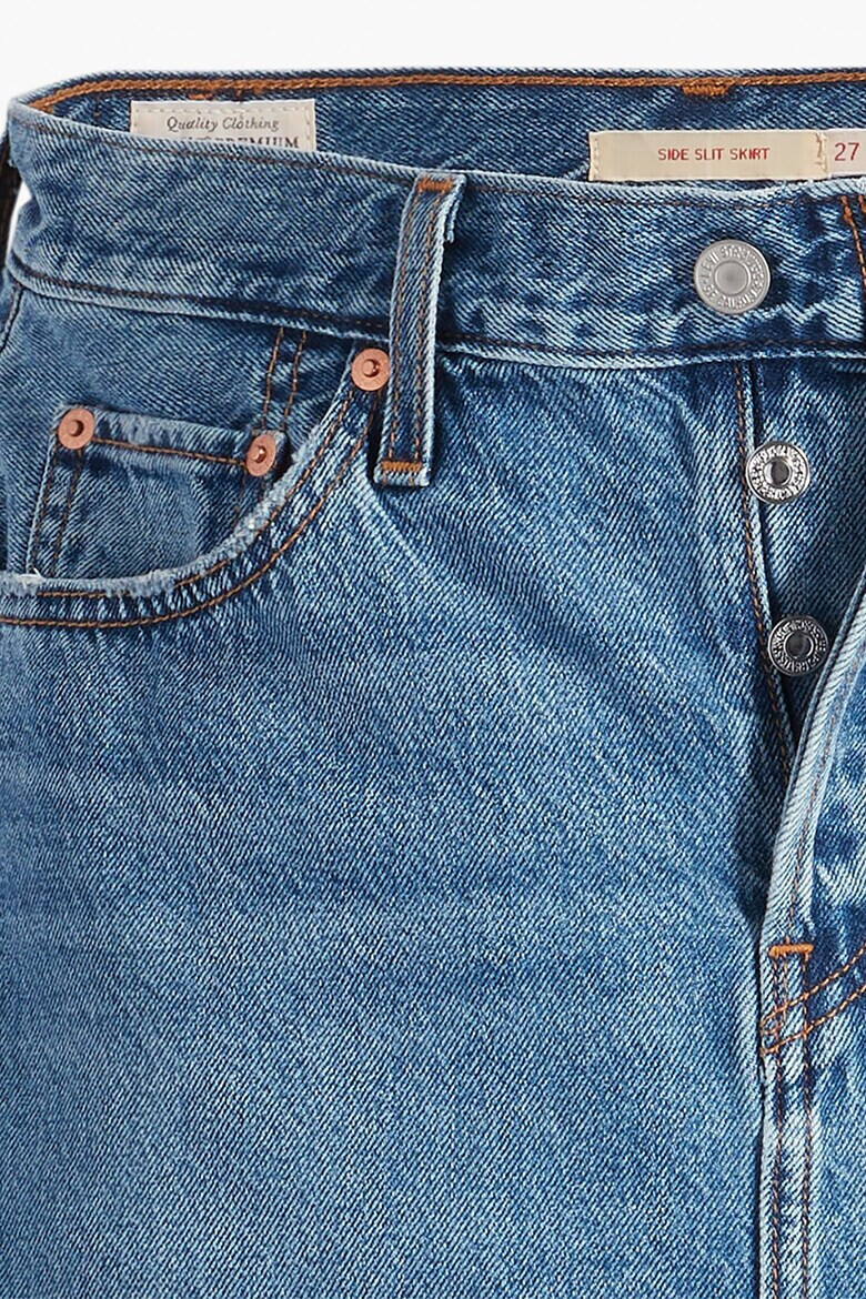 Levis Дънкова пола с цепка встрани - Pepit.bg