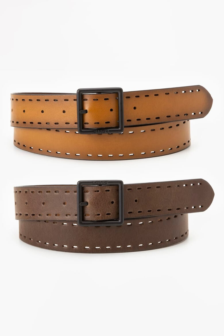 Levis Двулицев колан от кожа Core - Pepit.bg
