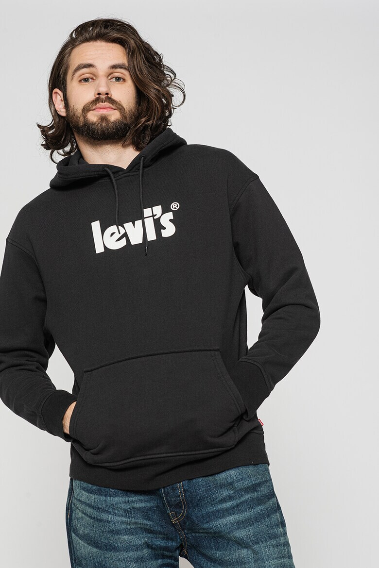 Levis Худи с джоб кенгуру и лого - Pepit.bg