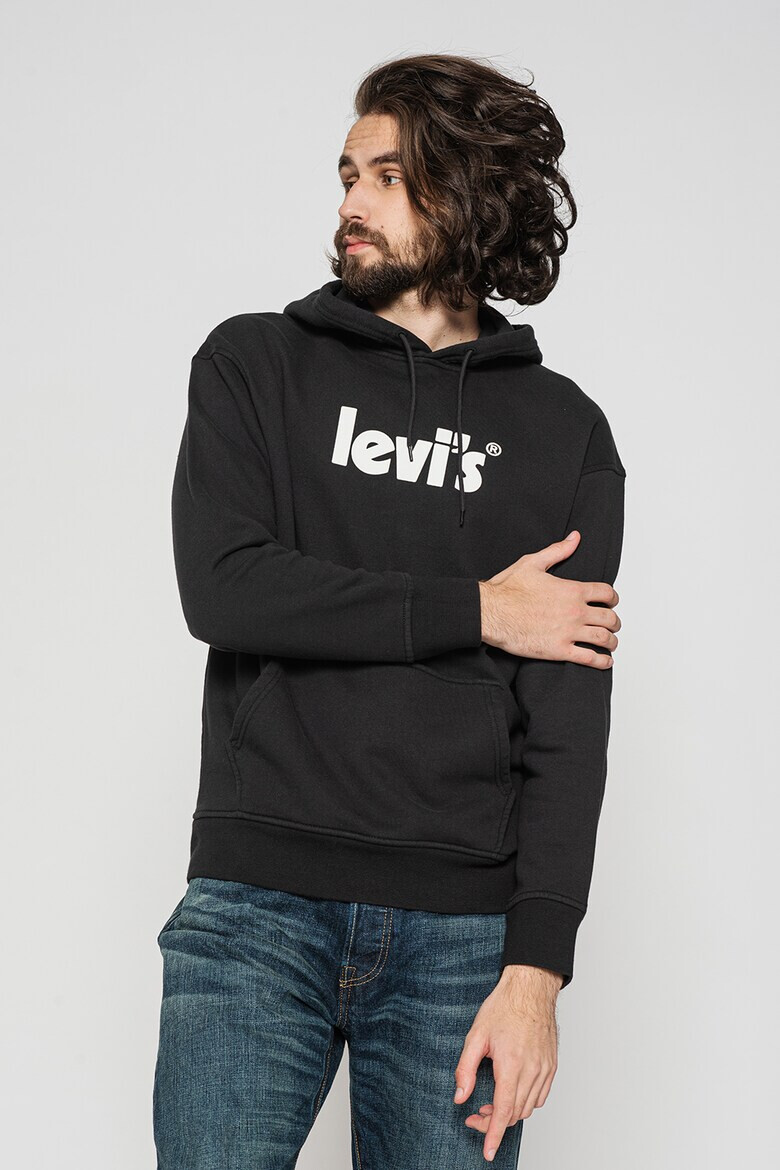 Levis Худи с джоб кенгуру и лого - Pepit.bg