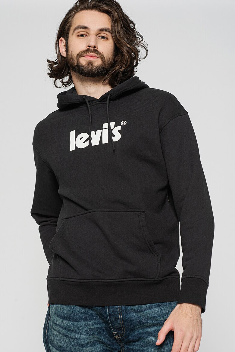 Levis Худи с джоб кенгуру и лого - Pepit.bg