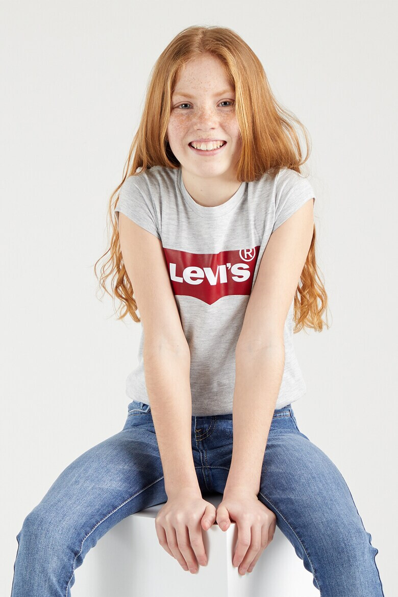 Levis Kids - Памучна тениска с лого - Pepit.bg