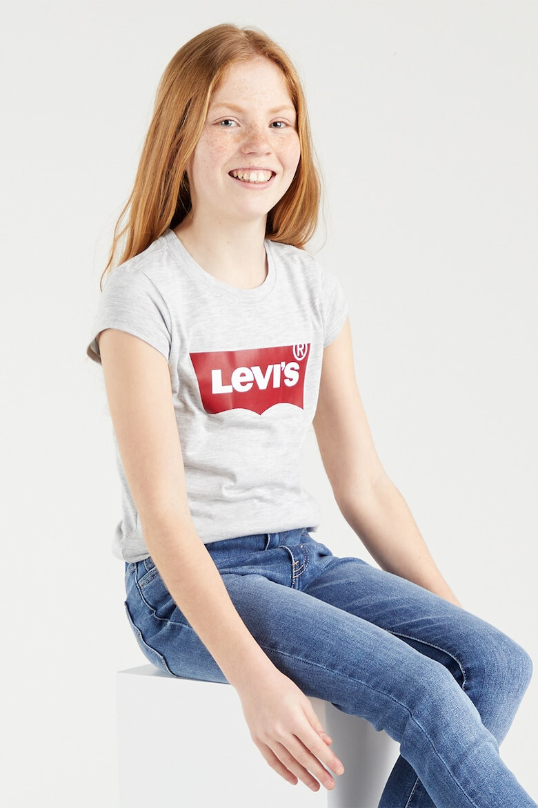 Levis Kids - Памучна тениска с лого - Pepit.bg