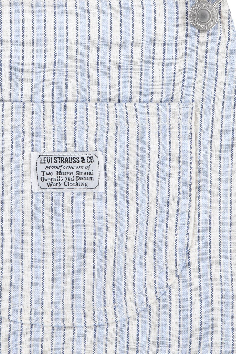 Levi's Къс гащеризон с лен и райе - Pepit.bg