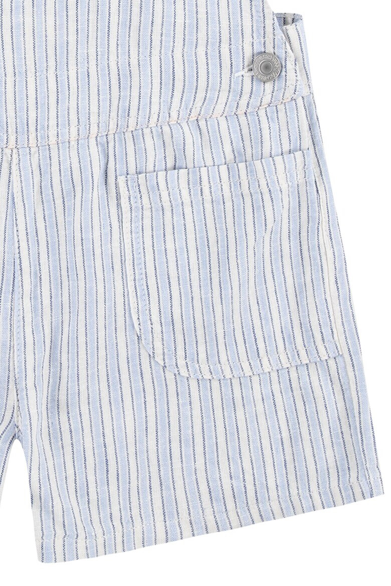 Levi's Къс гащеризон с лен и райе - Pepit.bg