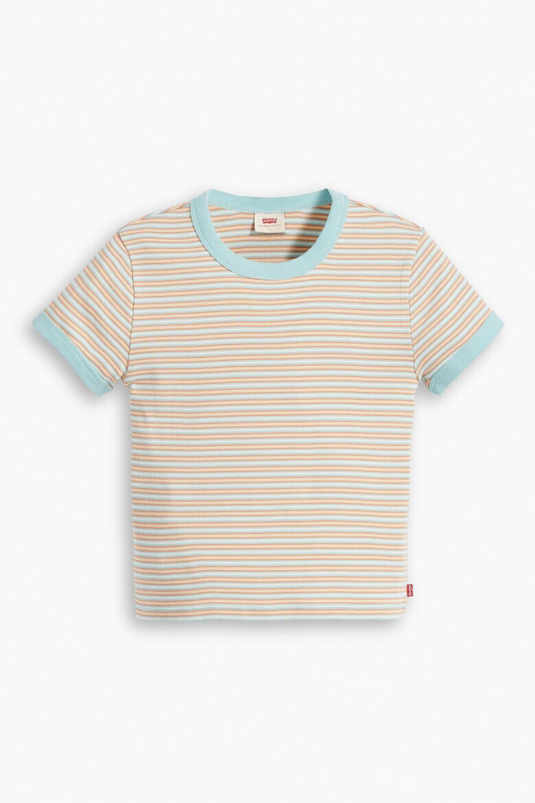 Levi's Къса памучна тениска с райе - Pepit.bg