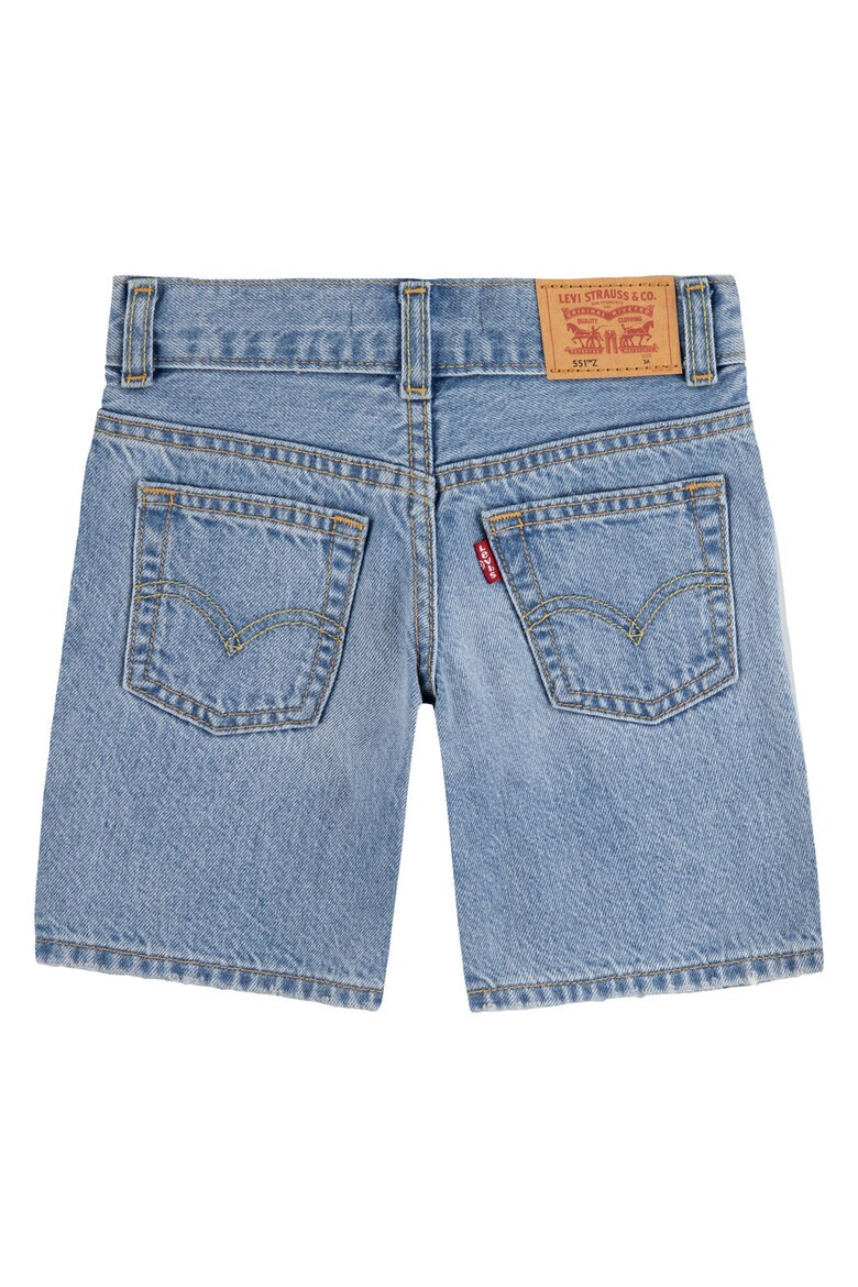 Levis Къси дънки със захабен ефект - Прашно синьо - Pepit.bg