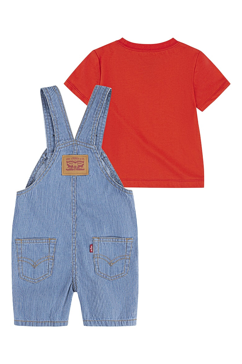 Levis Памучен гащеризон и тениска с лого - Pepit.bg