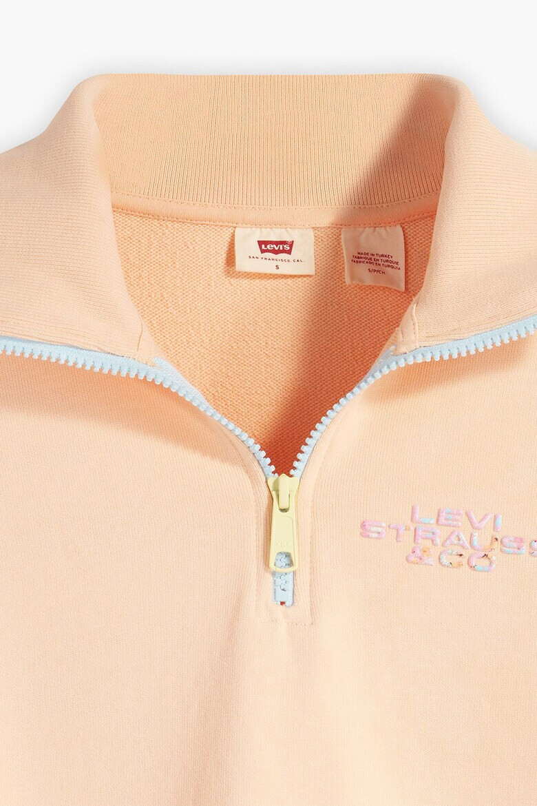 Levis Памучен суитшърт с къс цип - Pepit.bg