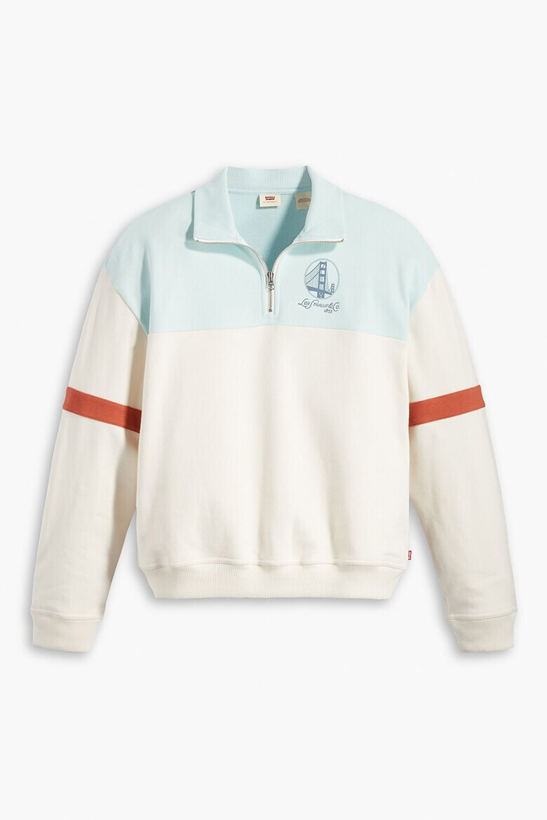 Levis Памучен суитшърт с къс цип - Pepit.bg