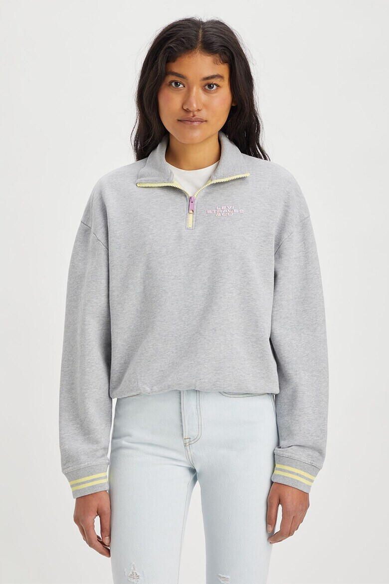 Levis Памучен суитшърт с къс цип - Pepit.bg