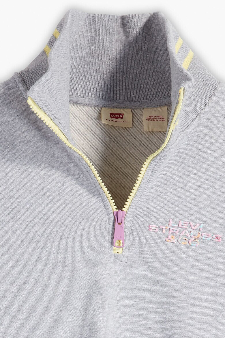 Levis Памучен суитшърт с къс цип - Pepit.bg